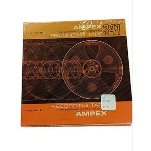 lot of 2 NEW SEALED  Ampex Reel To Reel Tape 341  7" Reel 1.5 MIL 1/4" 1800 ft